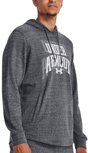 Mikina Under Armour Rival Terry Graphic Hoodie Šedá | 1379766-012, 0