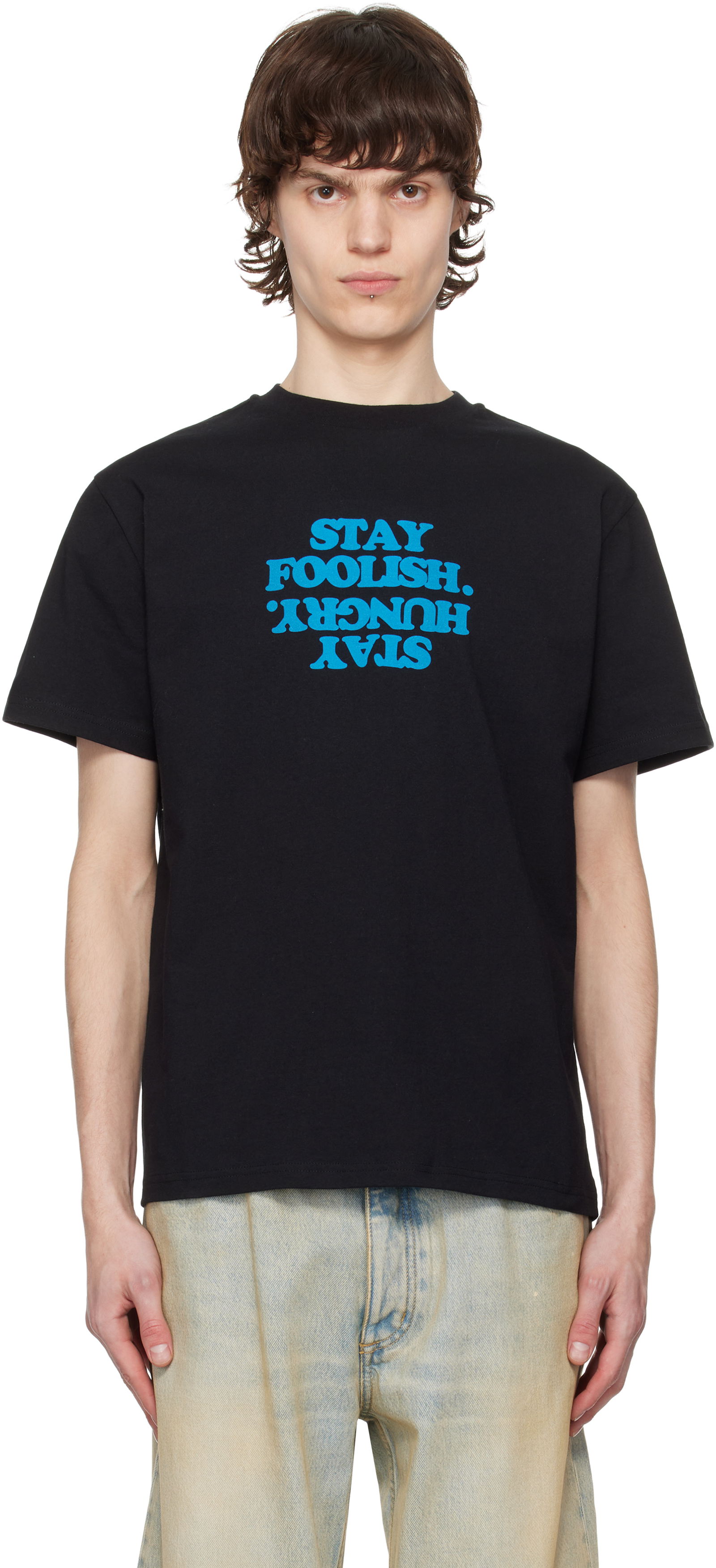Coperni 'Stay Foolish' Print Boxy T-Shirt