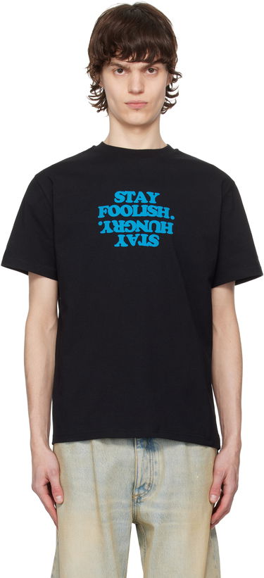 Tričko Coperni Coperni 'Stay Foolish' Print Boxy T-Shirt Čierna | COPJS03F5011PMEN, 0