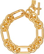Sync Brass Chain Link Toggle Clasp Necklace