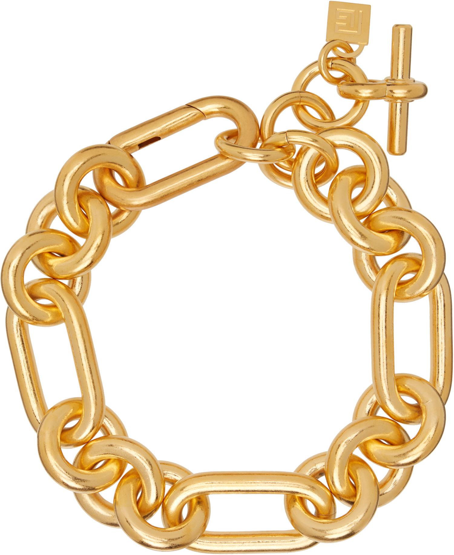 Náhrdelník Balmain Sync Brass Chain Link Toggle Clasp Necklace Metalická | FN1XA536MALB, 0