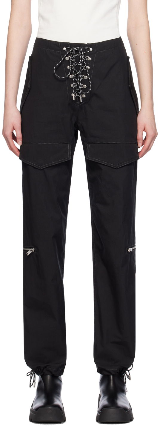 Cargo nohavice Dion Lee Lace-Up Hiking Trousers Čierna | C2178PS24, 0