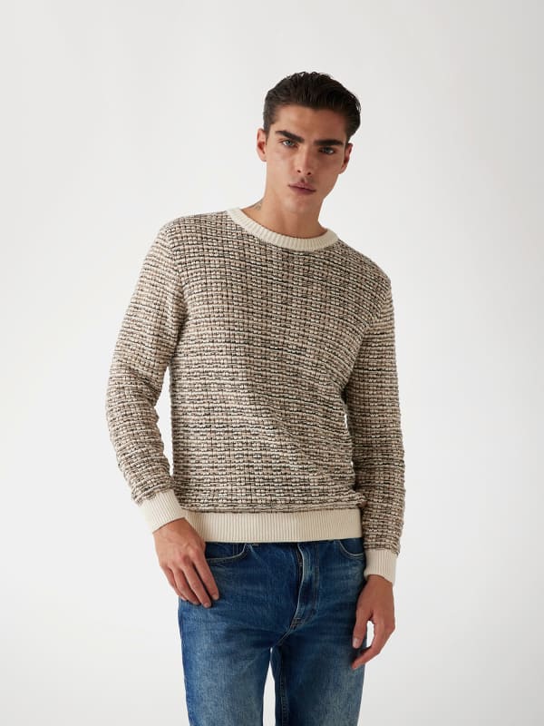 Textured Knit Sweater