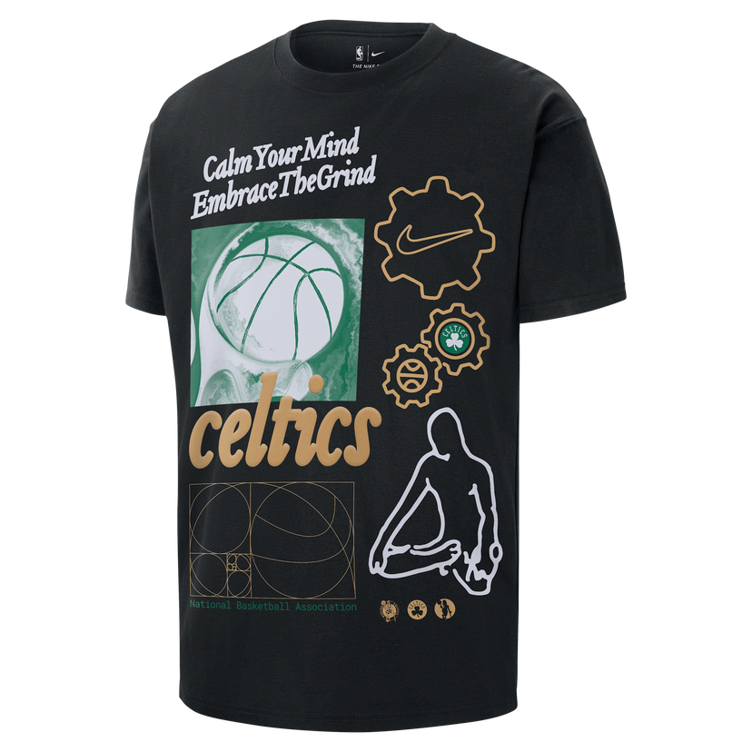 Tričko Nike NBA Max90 Boston Celtics Courtside T-Shirt Čierna | HQ0626-010