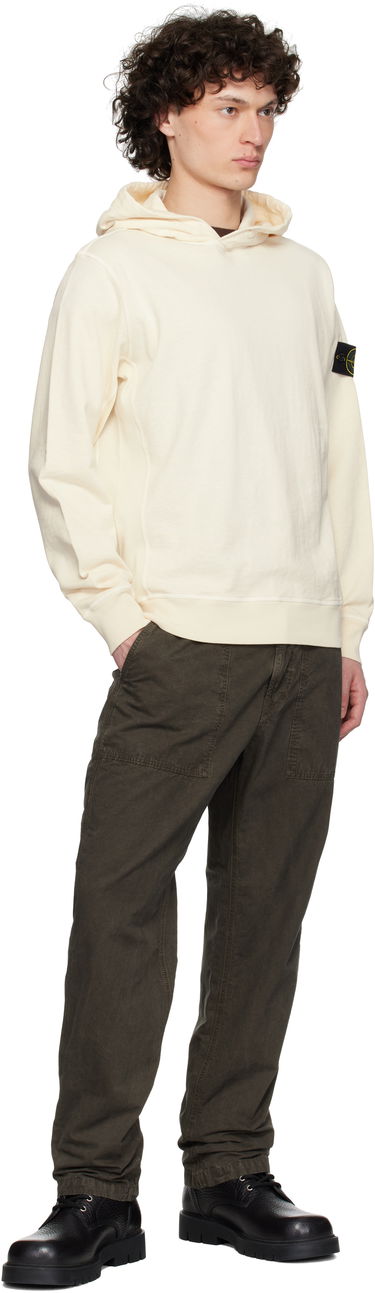 Mikina Stone Island Stone Island Malfilé Fleece Hoodie Béžová | K1S15 6100037 S0060, 4