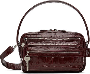 Taška cez rameno Acne Studios Acne Studios Camero Party Croc-Embossed Leather Shoulder Bag Hnedá | A10447-, 0