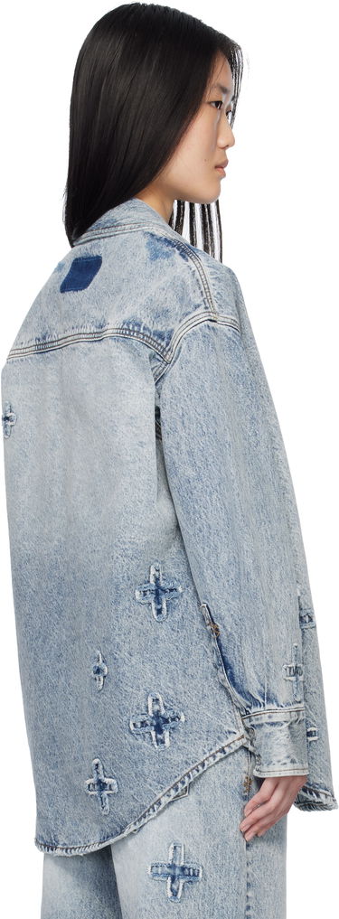 Košeľa Ksubi Oversized Klassic Kraftwerk Denim Shirt by Ksubi Modrá | WPS25SH002, 2