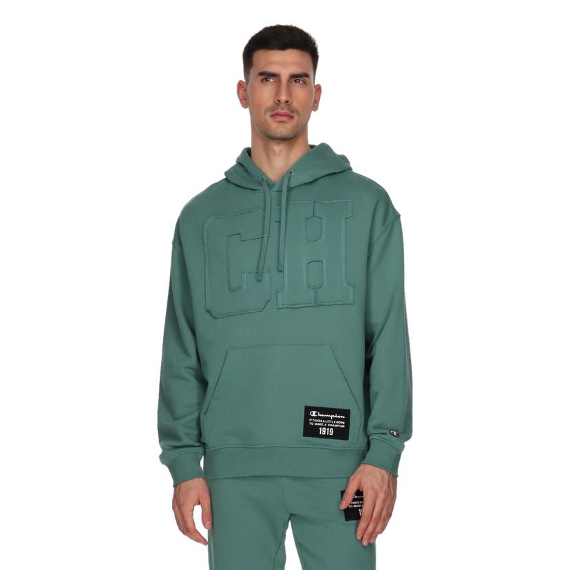 Mikina Champion Raw Logo Hoodie Zelené | 220520-GS501