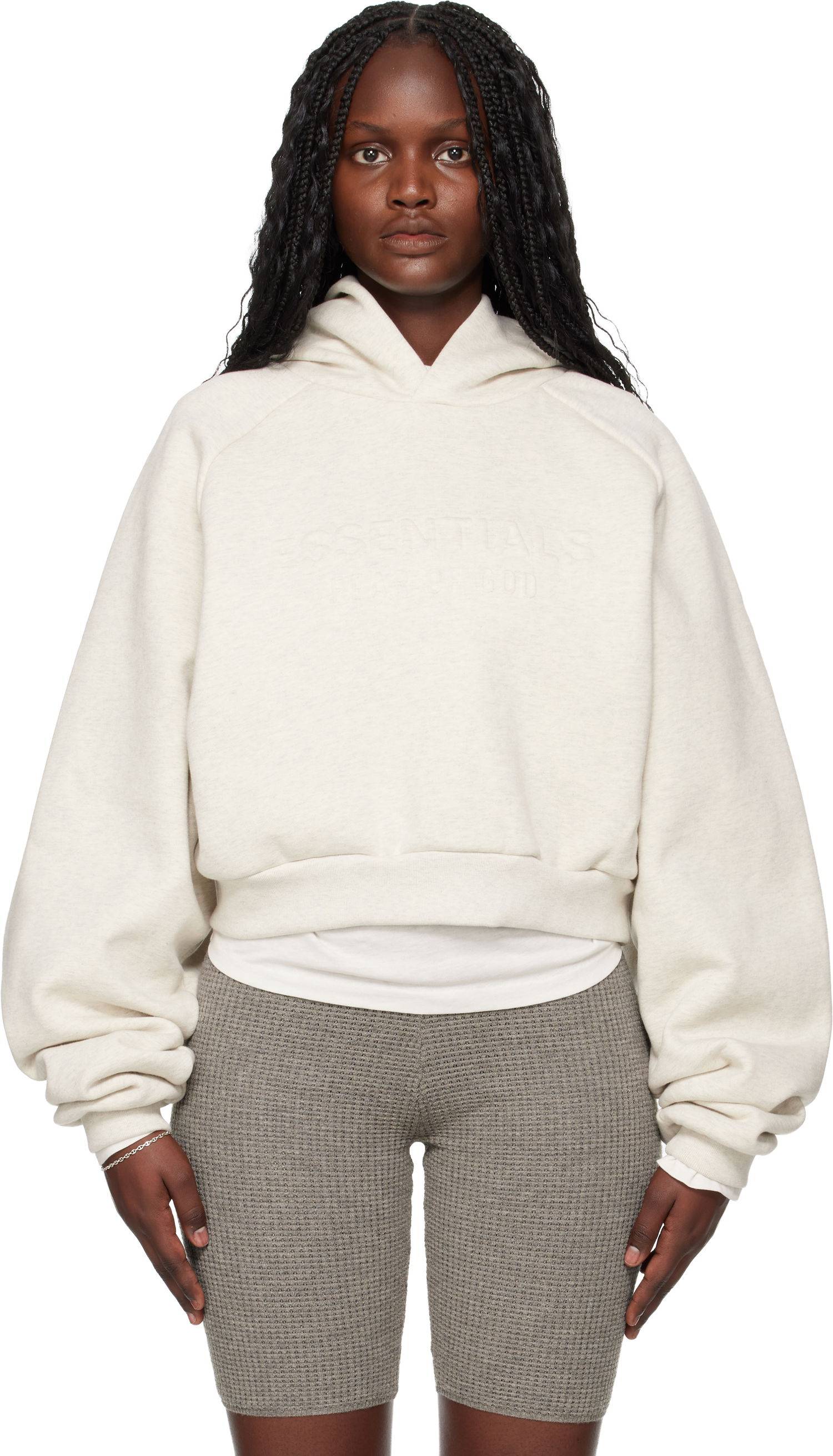 Mikina Fear of God Holiday Embossed 90s Raglan Hoodie Béžová | 192HO257822FW, 0