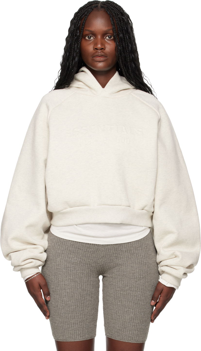 Mikina Fear of God Holiday Embossed 90s Raglan Hoodie Béžová | 192HO257822FW
