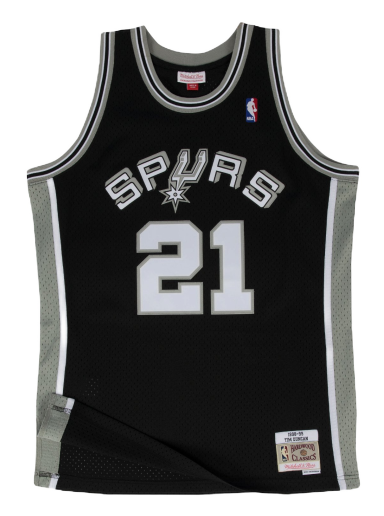 Dres Mitchell & Ness NBA Swingman Jersey San Antonio Spurs Tim Duncan Čierna | SMJYGS18208-SASBLCK98TDU