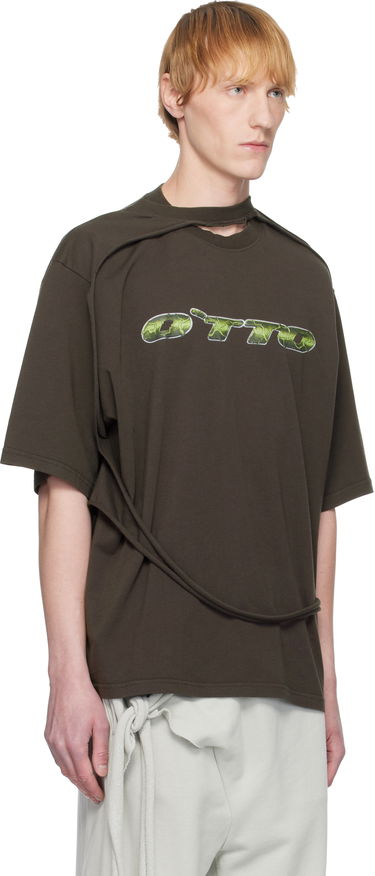 Tričko Ottolinger Ottolinger Oversized Flap T-Shirt Hnedá | 115-103415-02, 1