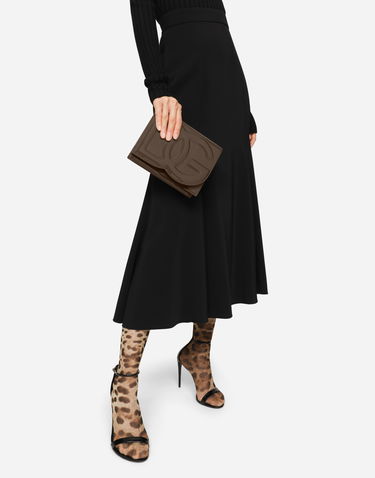 Taška cez rameno Dolce & Gabbana Brown Leather Logo Crossbody Bag Hnedá | BB7287A14718K095, 2
