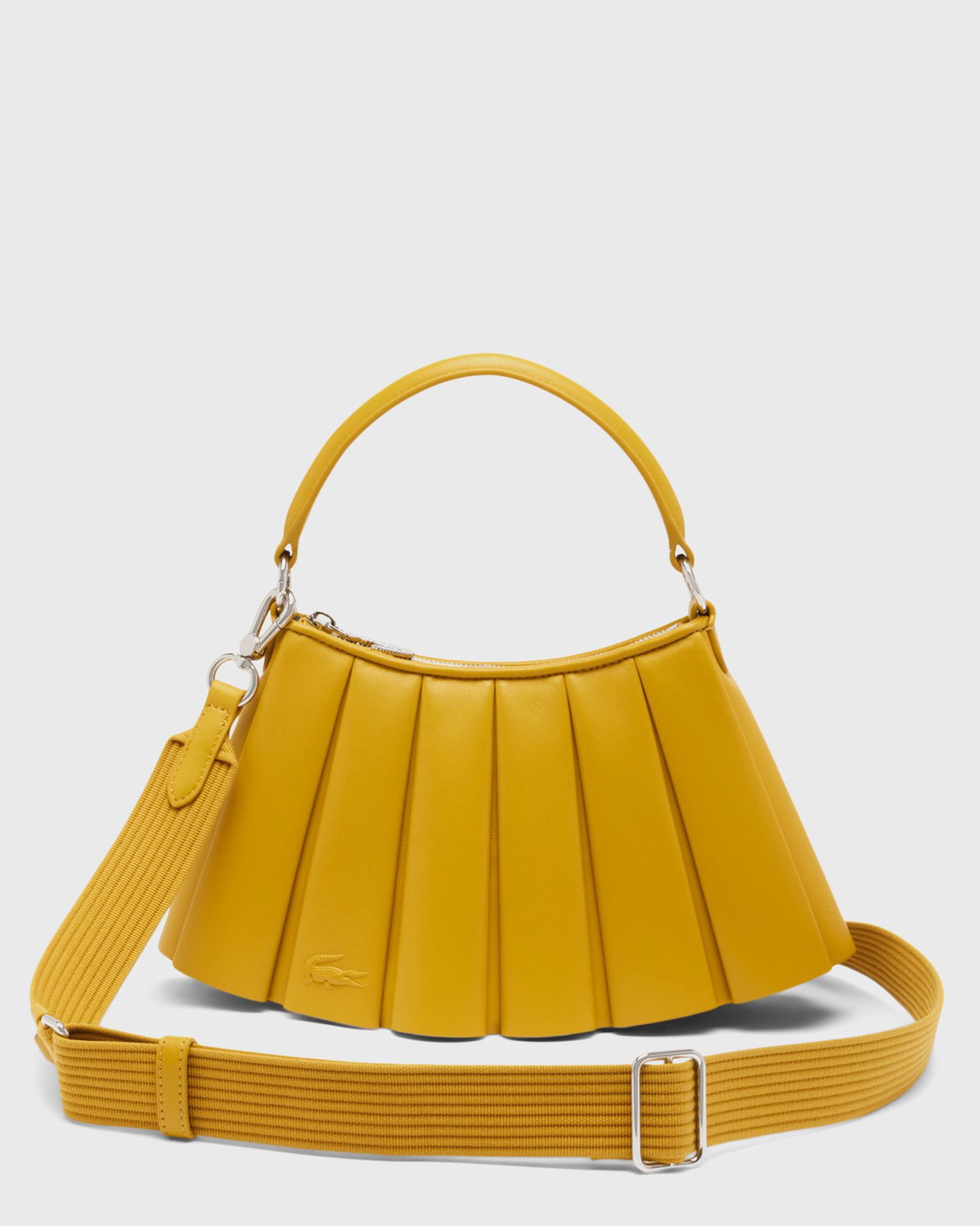 Taška cez rameno Lacoste Lenglen Pleated Shoulder Bag Žltá | NU5011DP-T07, 0