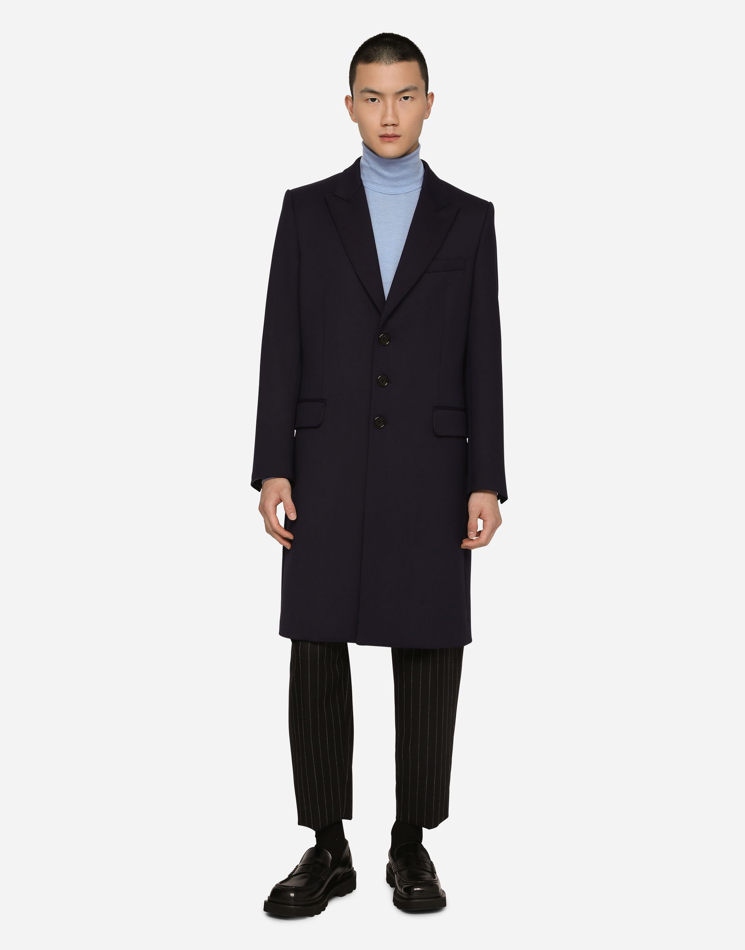 Sveter Dolce & Gabbana Extra-fine Cashmere And Silk Turtleneck Sweater Modrá | GXL03TJDMS4B3784, 1