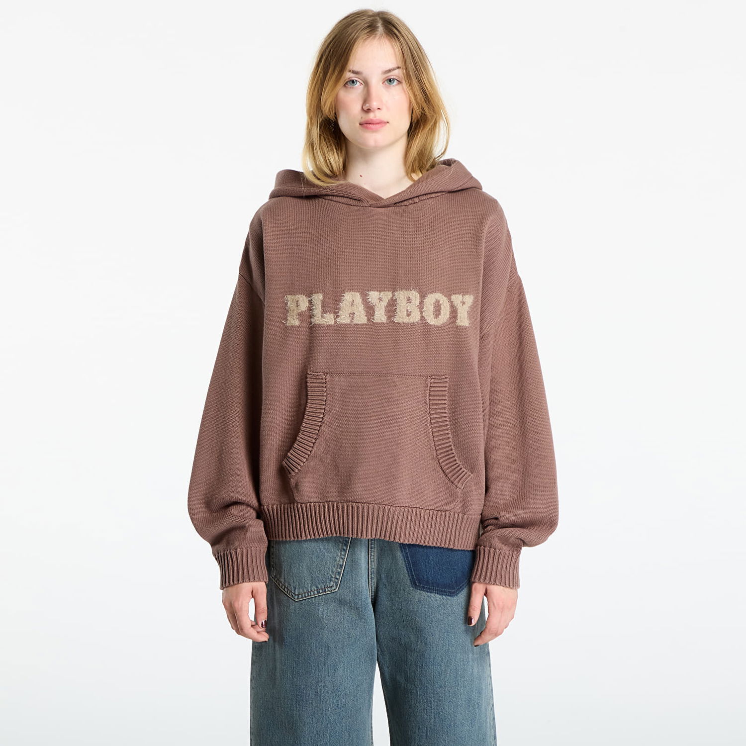 Mikina Footshop Playboy x FTSHP Sweater Hoodie UNISEX Brown Hnedá | FTSHP_518, 1