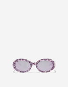Dolce & Gabbana Maiolica Print Oval Sunglasses