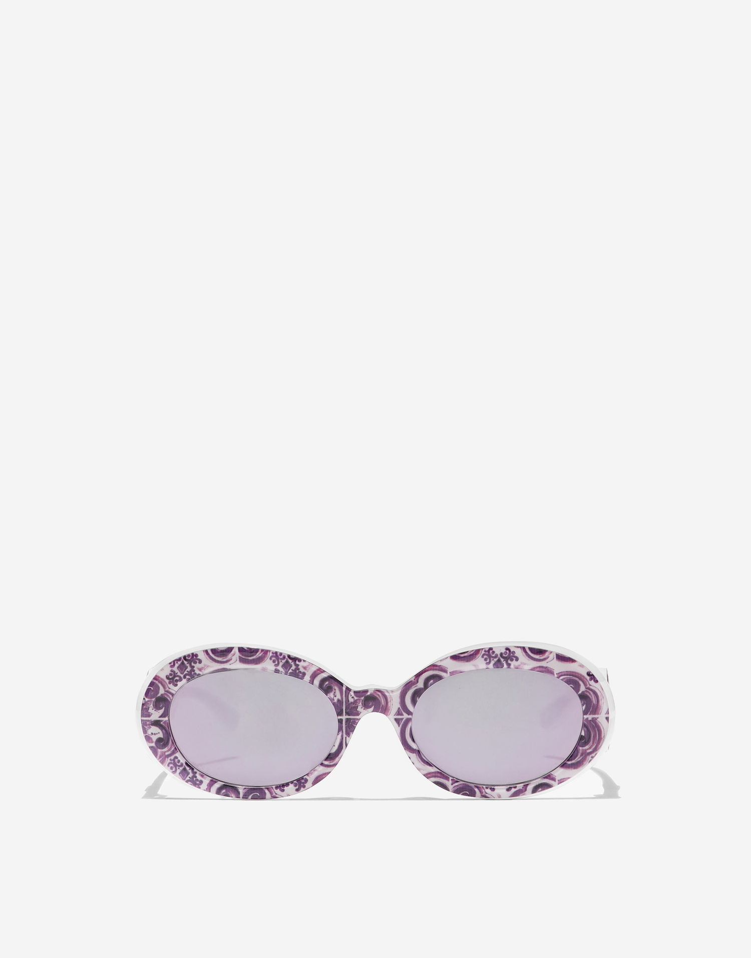 Slnečné okuliare Dolce & Gabbana Dolce & Gabbana Maiolica Print Oval Sunglasses Fialová | VG4006VP95R9V000, 0