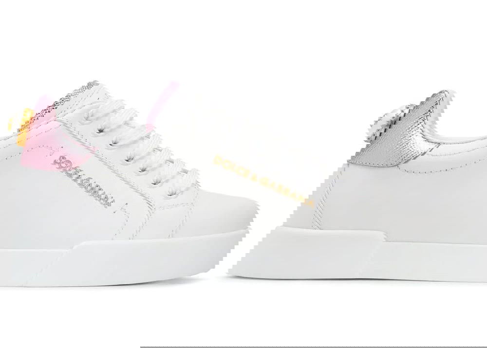 Tenisky a topánky Dolce & Gabbana Portofino White Metallic Pink Pearl W Biela | CK1602AN29887587, 0