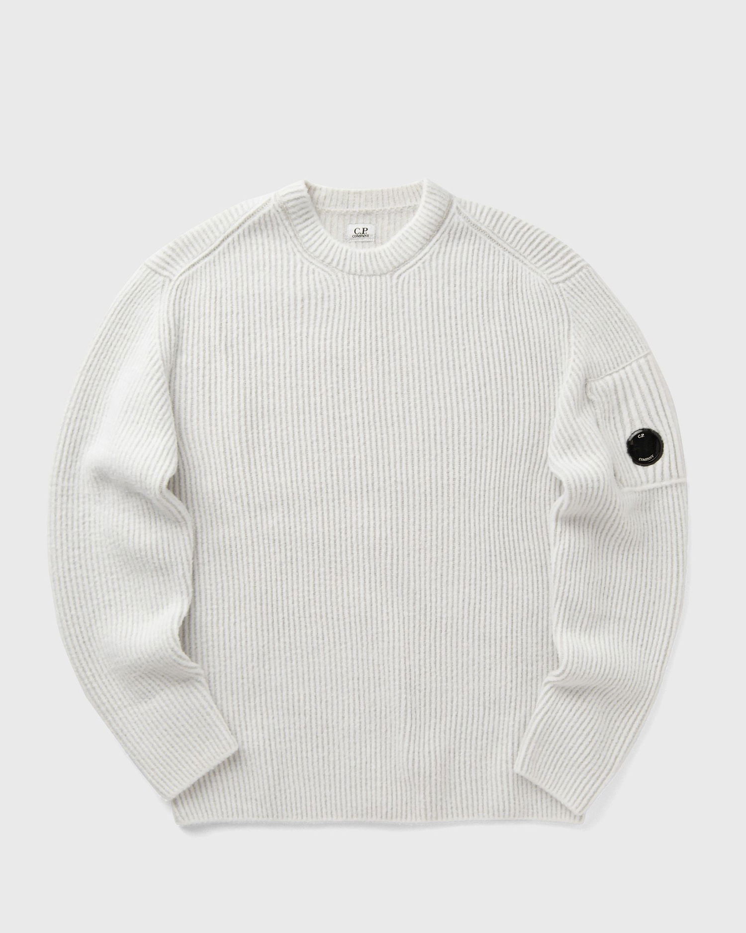 Sveter C.P. Company Fleece Knit Crewneck Pullover Biela | 17CMKN212A006170A-M12, 0