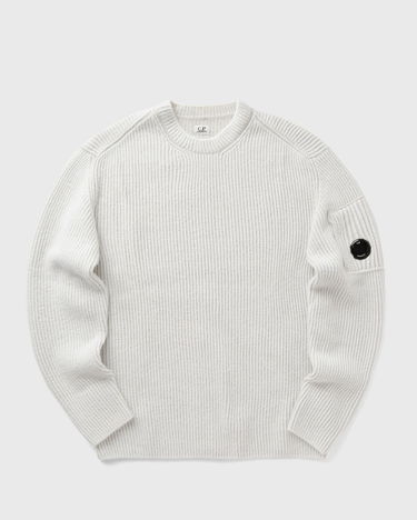 Sveter C.P. Company Fleece Knit Crewneck Pullover Biela | 17CMKN212A006170A-M12, 0