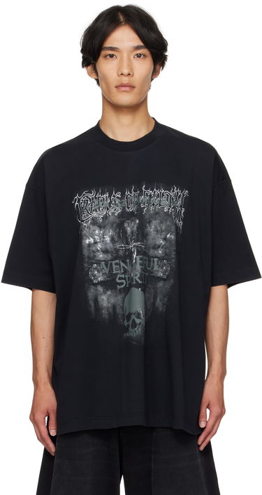 Tričko VETEMENTS Vetements Cradle of Filth 'Vengeful Spirit' Oversized T-Shirt Čierna | UCF76TR650M, 0