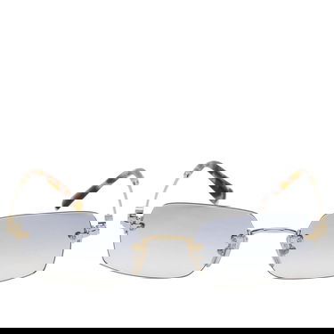 Slnečné okuliare Miu Miu Rimless Rectangular Gradient Sunglasses Metalická | 0MU-B50S-52-ZVN80O, 2