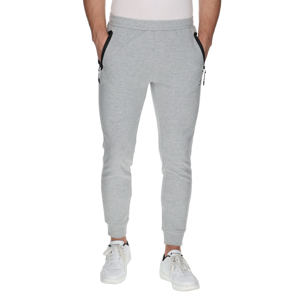 Tepláky Umbro Tapered Joggers with Zipper Pockets Šedá | UMA251M105-3A, 0