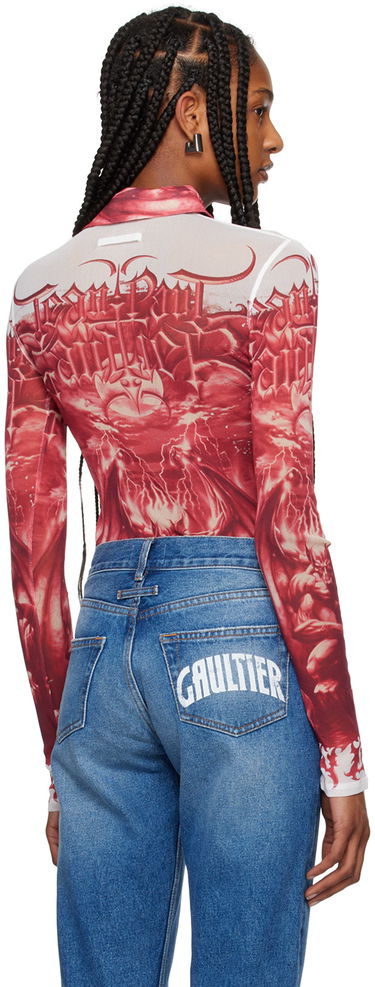 Košeľa Jean Paul Gaultier Gaultier 'The Diablo' Graphic Shirt Červená | 24/25-U-CH015-T546-0130, 2