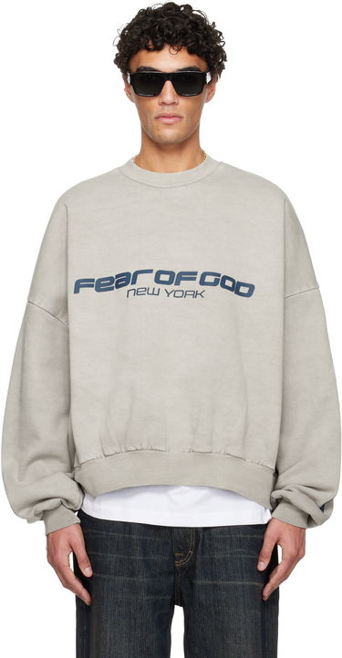 Mikina Fear of God ESSENTIALS Holiday Heavy Fleece Cropped Relaxed Sweatshirt Béžová | 192HO256891F, 0