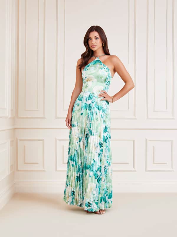 Šaty GUESS Marciano All Over Print Tyrkysová | 2YGK167099Z, 0
