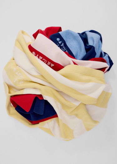 Sveter AXEL ARIGATO Frey Striped Long-Sleeve Polo Sweater Modrá | A3315001, 9