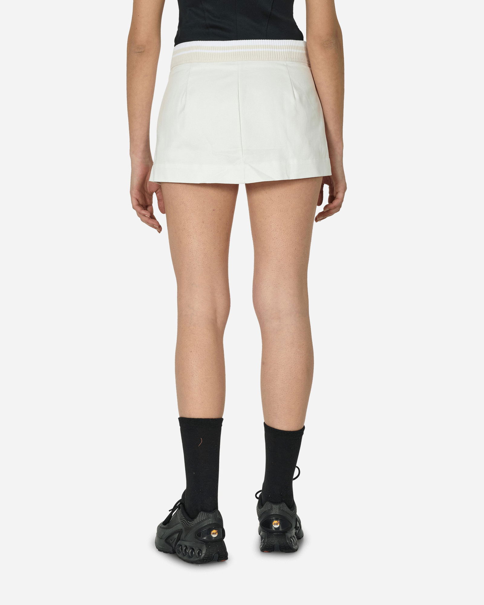 Low-Rise Canvas Mini Skirt Summit White