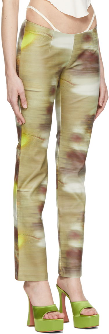Nohavice Miaou Miaou Rex Print Trousers Hnedá | 1021-CL, 1