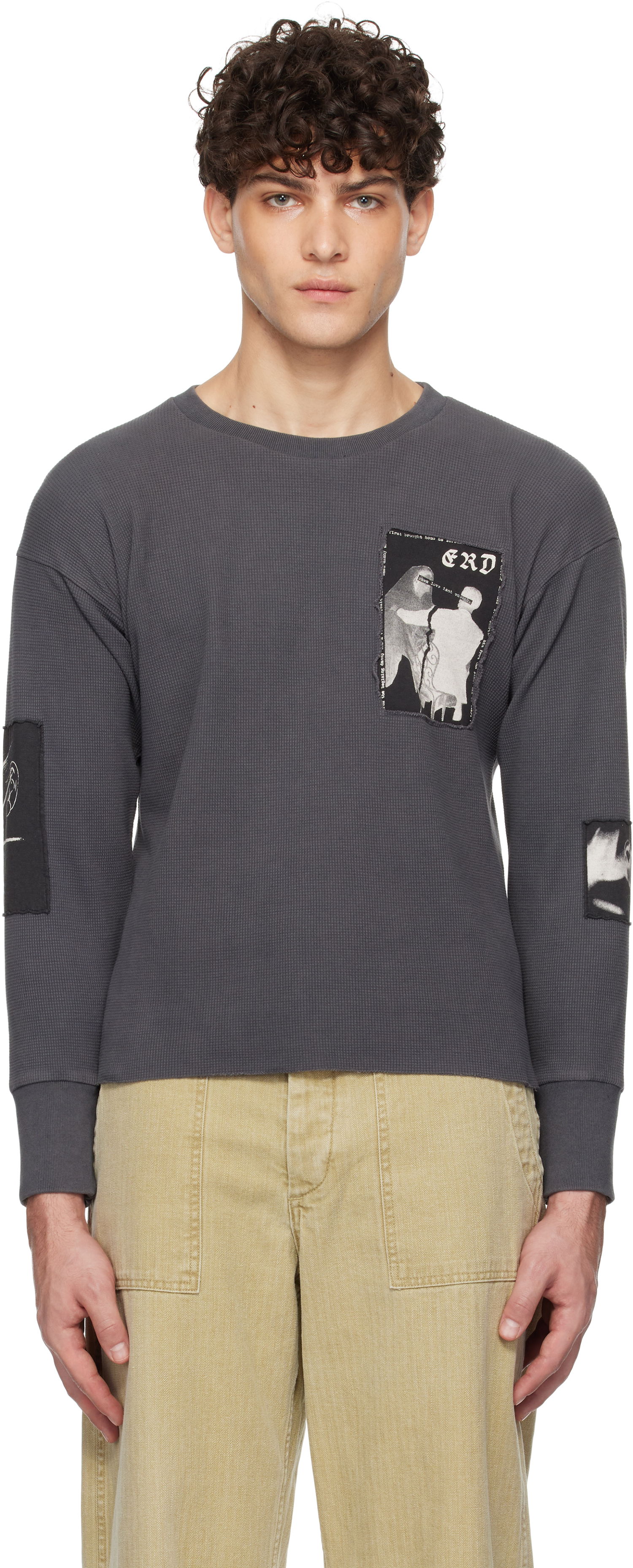 Tričko Enfants Riches Déprimés Assemblage LS Graphic Print Thermal Long Sleeve Shirt Šedá | 010-807, 0