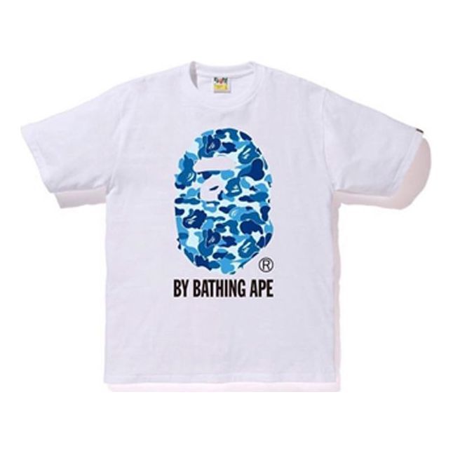 Tričko BAPE A Bathing Ape Camouflage Ape Head Logo Tee Biela | BAPE19SS-004