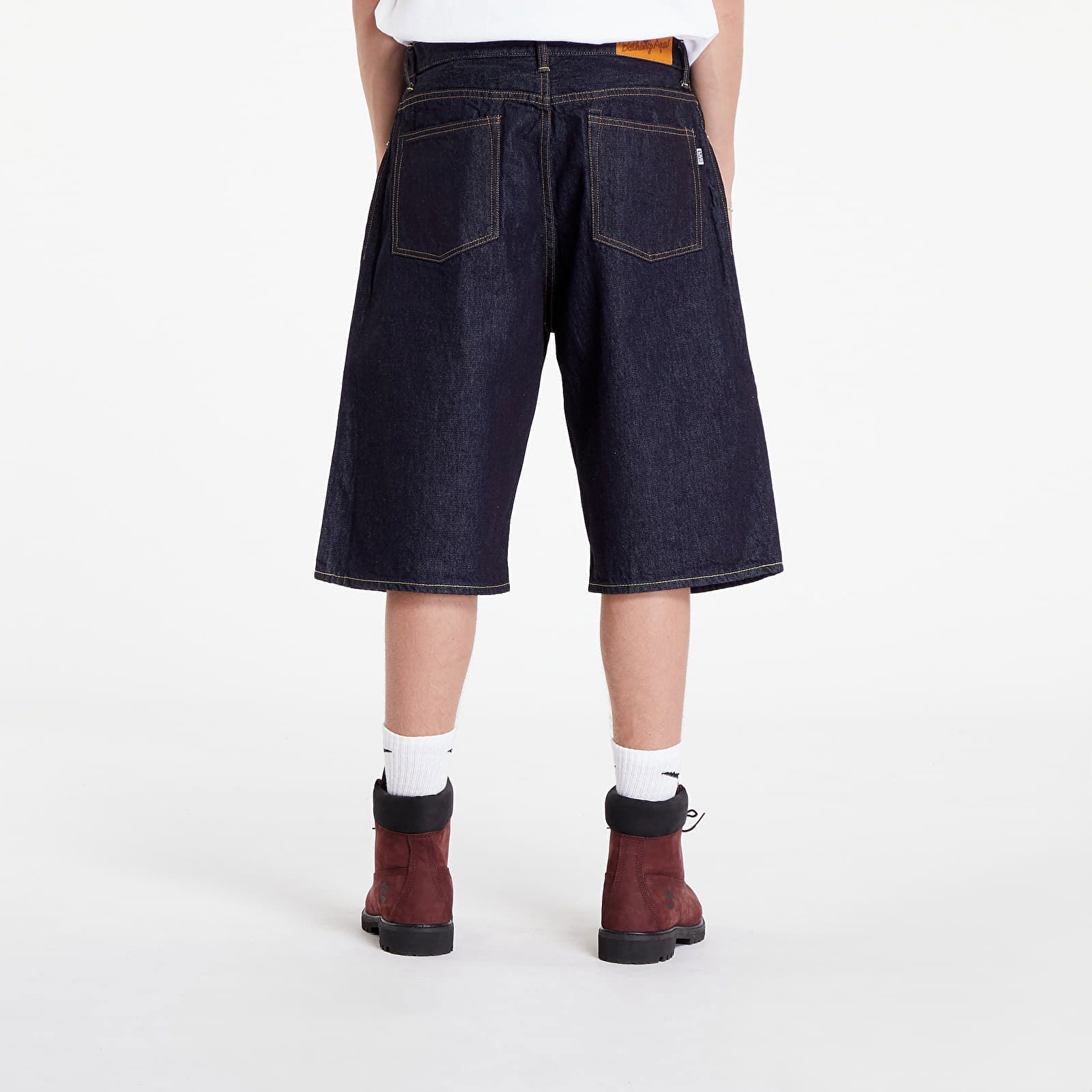 A BATHING APE Shark Denim Shorts Indigo