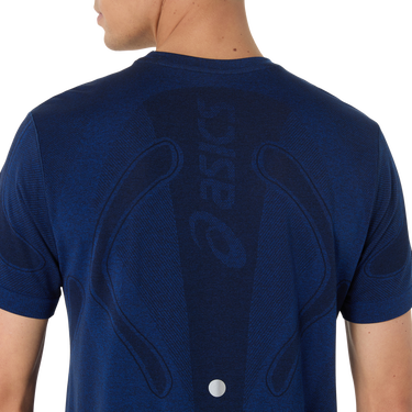 Tričko Asics Road Seamless Short Sleeve Running T-Shirt Modrá | 2011d355-400, 2