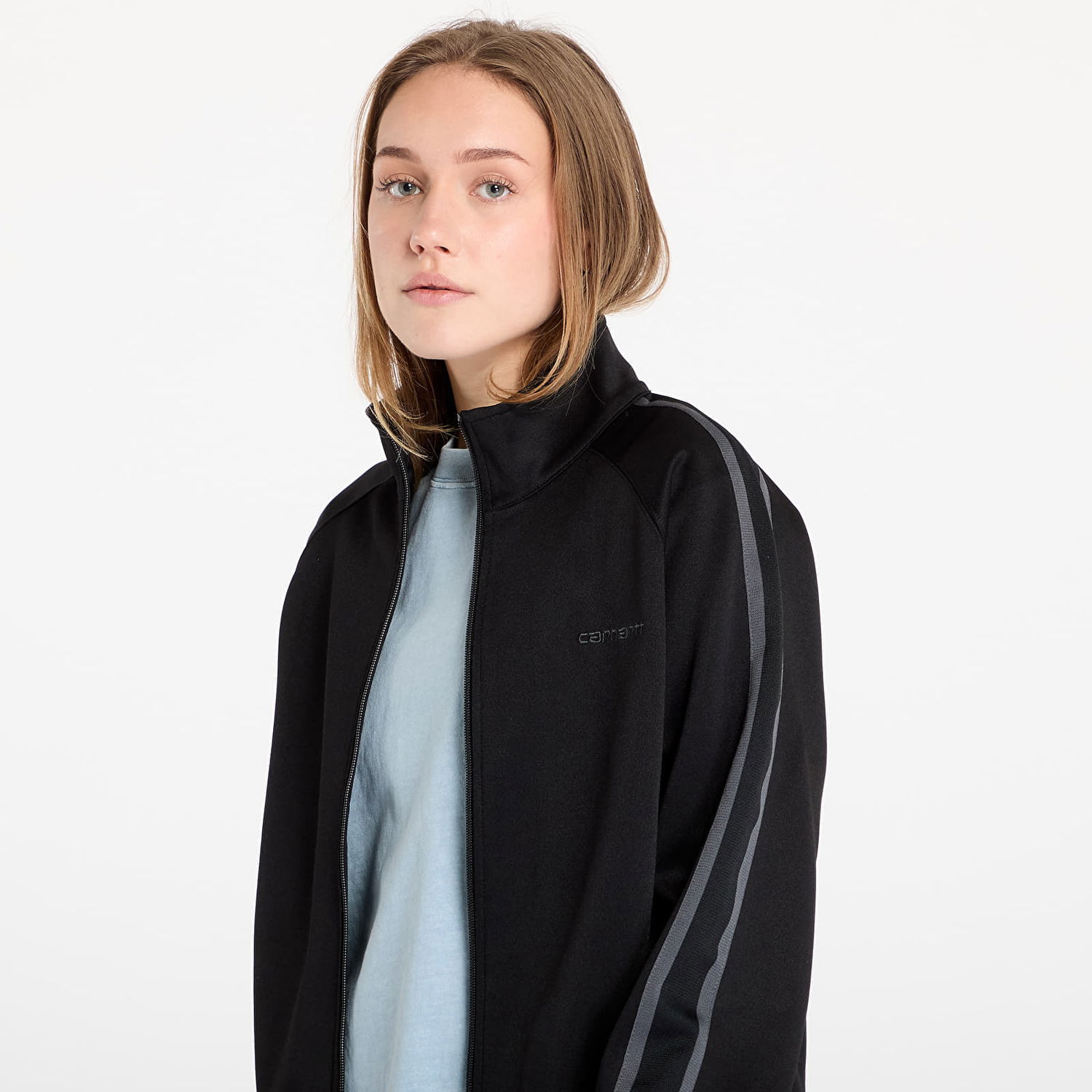 Mikina Carhartt WIP Sweatshirt Bolan Jacket UNISEX Black/ Graphite L Čierna | I033926.2F1XX, 1