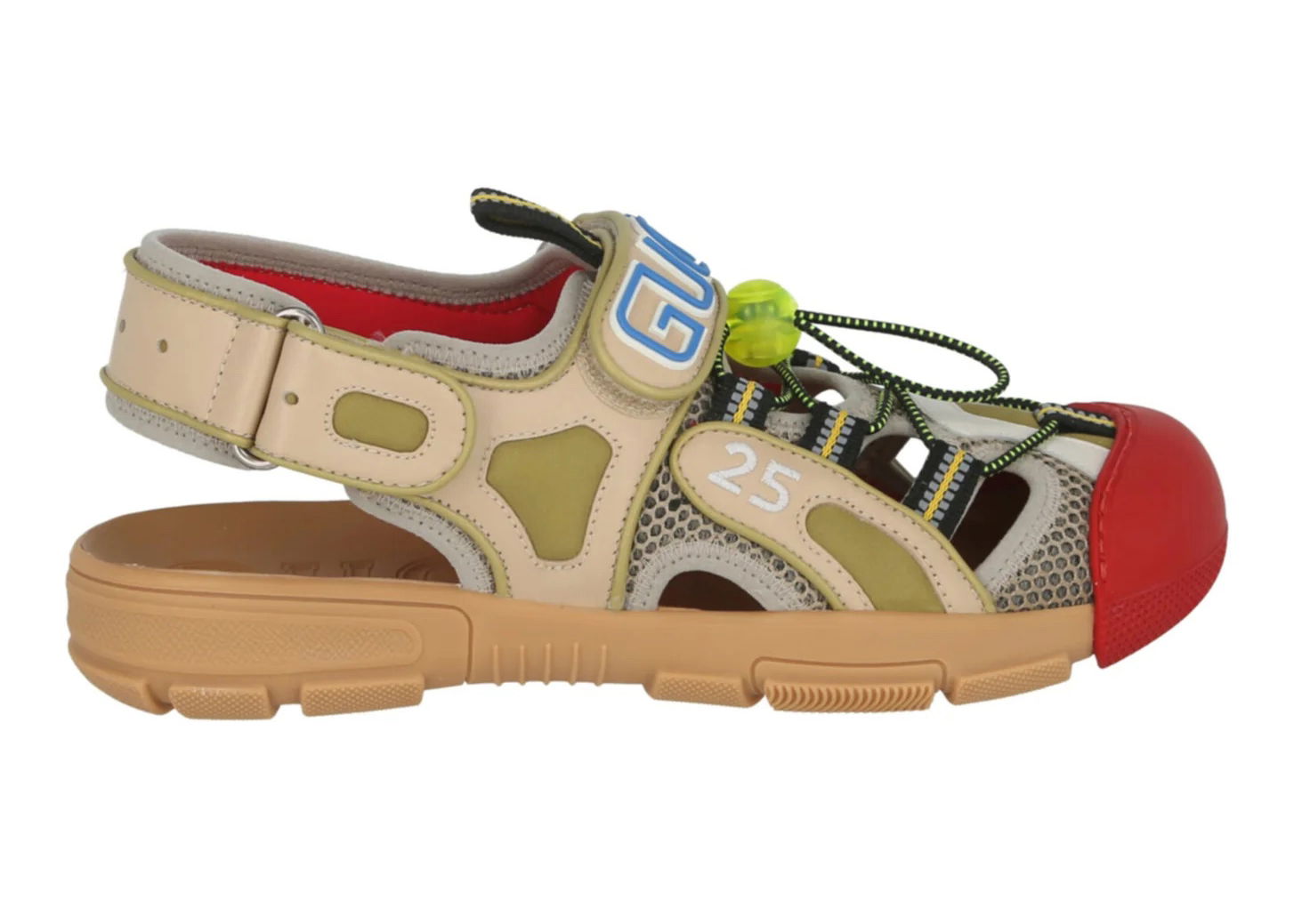 Tenisky a topánky Gucci Tinsel Sports Sandal Black Gold Red Béžová | 564297 98D30 8485, 0