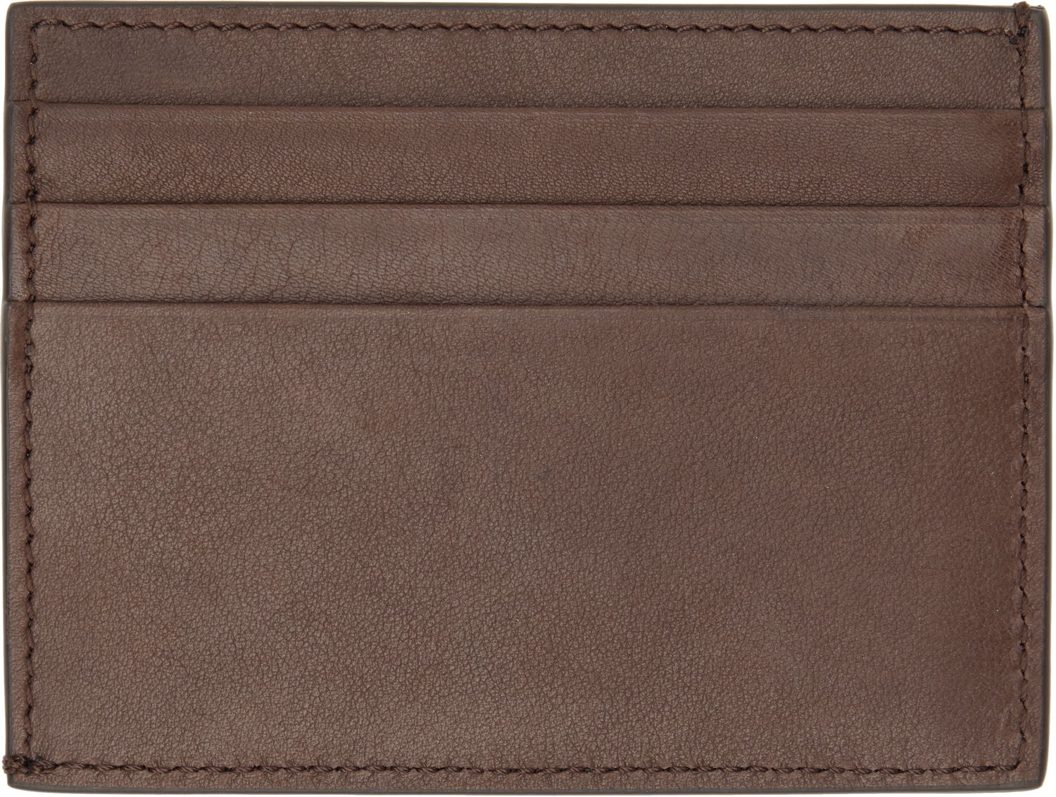 Peňaženka Thom Browne Thom Browne Soft Calf Leather Double Card Holder Hnedá | MAW031A-L0117, 1