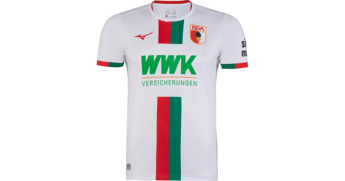 Dres Mizuno FC Augsburg 2023/24, Biela | p2gaax25-001, 1