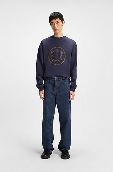 Džínsy BOSS Relaxed Fit Jeans Modrá | 50534157, 1