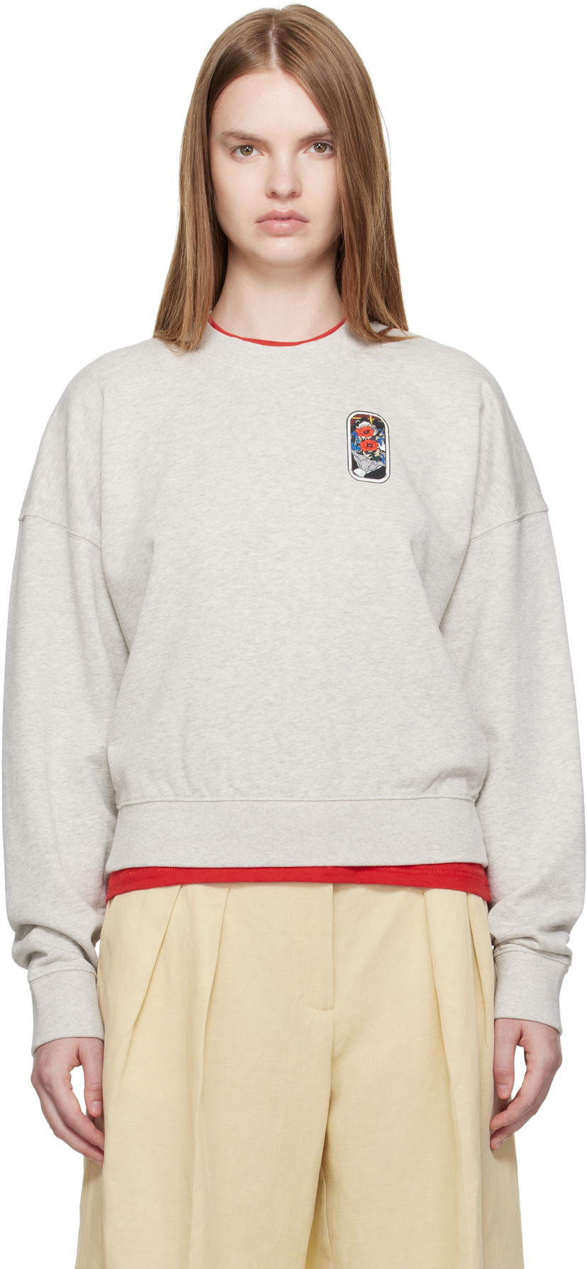 Mikina KENZO Kenzo Paris 'KENZO City' Short Sweatshirt Šedá | FF62SW1524MF