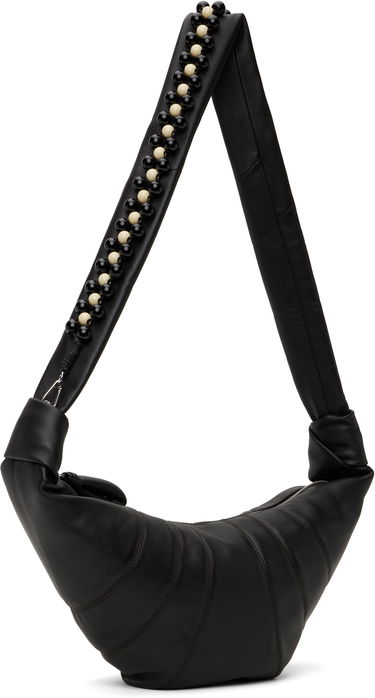 Taška cez rameno LEMAIRE Lemaire Medium Croissant Shoulder Bag with Pearls Čierna | BG0158 LL095, 1
