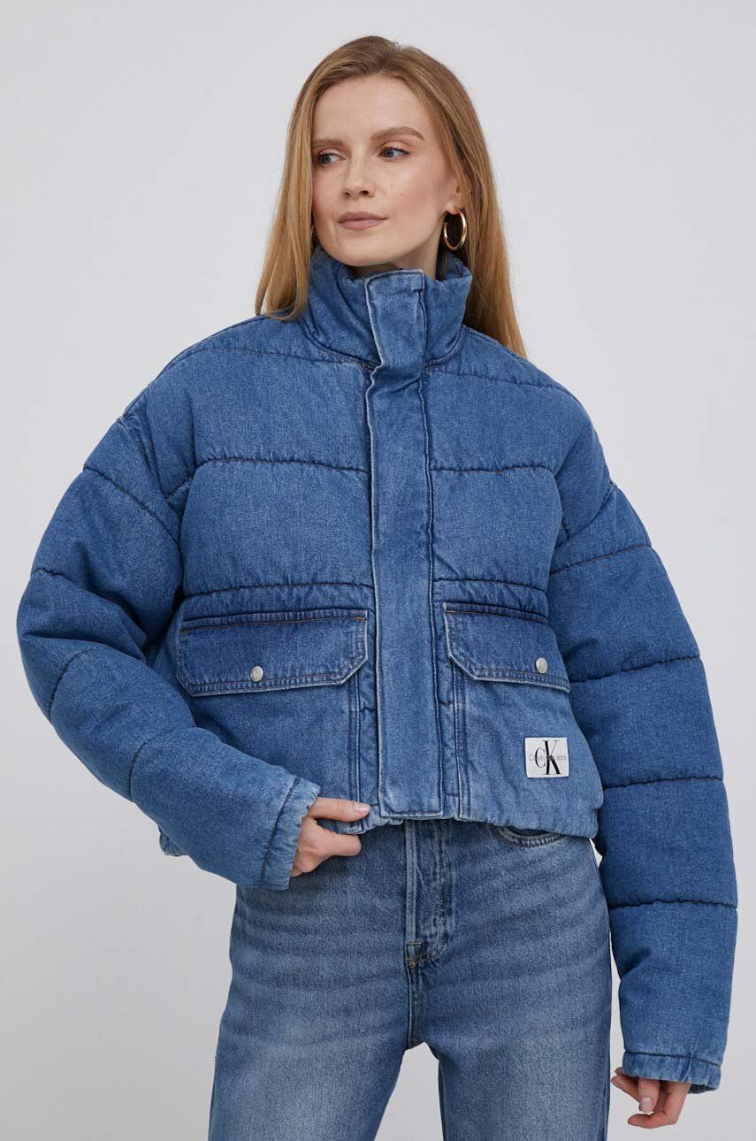 Light Denim Puffer Jacket