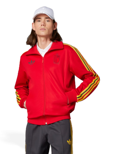 Vetrovka adidas Performance Belgium Beckenbauer Červená | IT7801