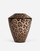 Large Leopard Print Amphora Porcelain Vase