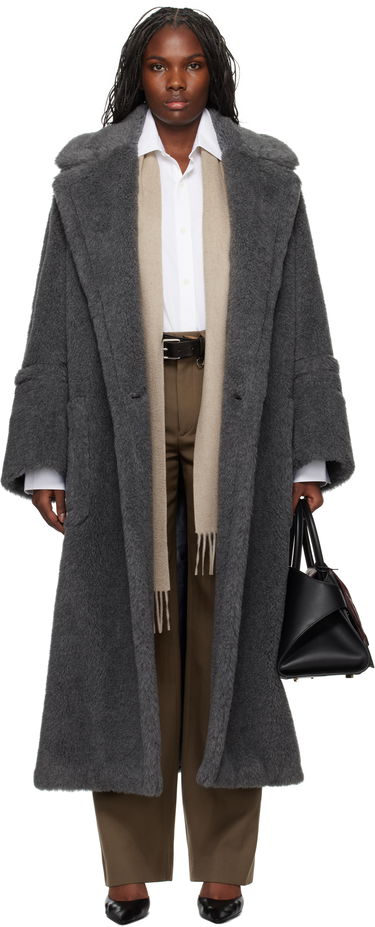 Kabáty Max Mara Max Mara Kadiak Teddy Coat Šedá | 2421016313600 MM10502, 0