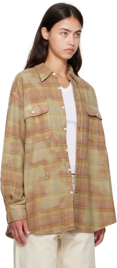 Košeľa R13 R13 Boyfriend Plaid Shirt Béžová | R13WR415-R550B, 1